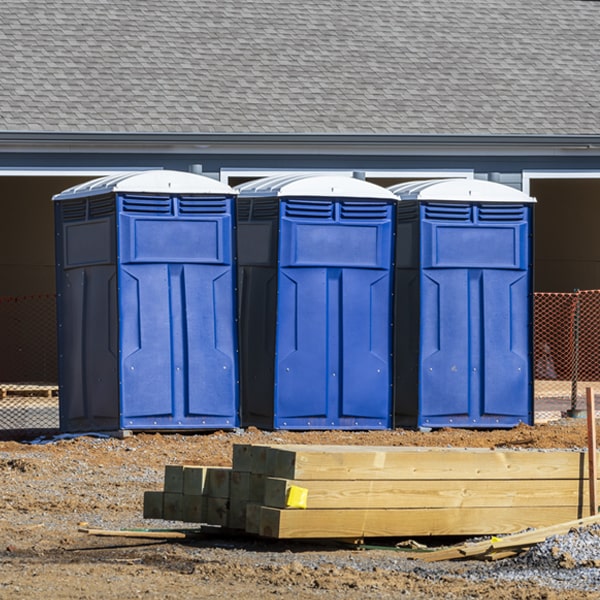 what is the maximum capacity for a single portable toilet in Garrison Nebraska